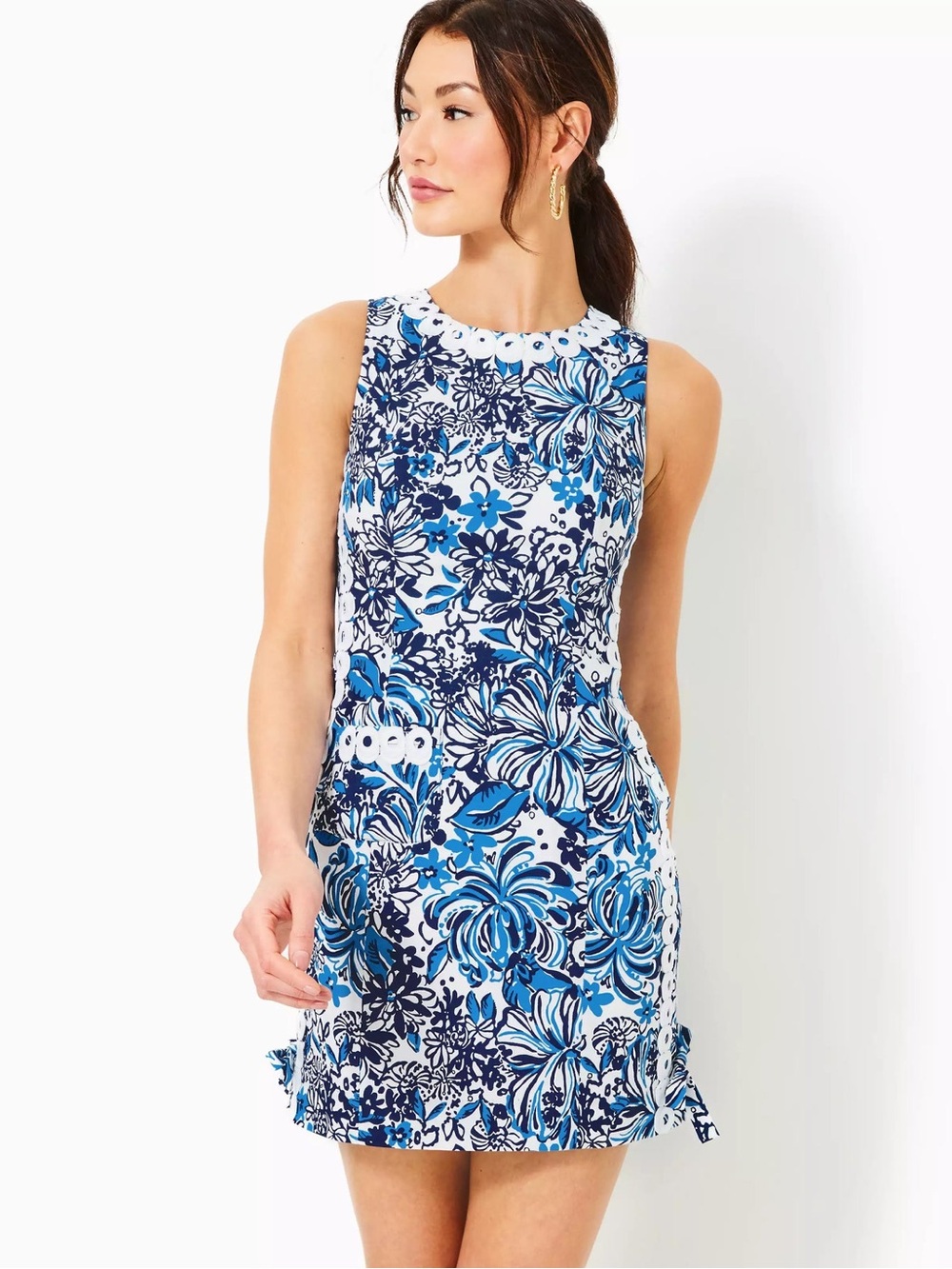 Mila Stretch Shift Dress Navy Pandarama 6 NWT